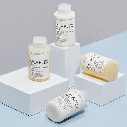 OLAPLEX No.5 Bond Maintenance Conditioner. Product line up.