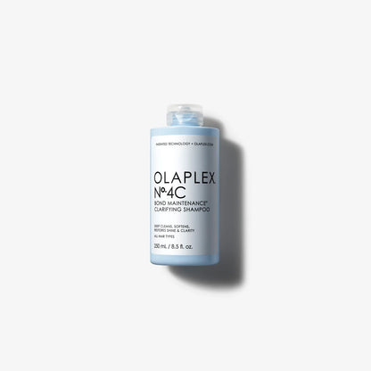 OLAPLEX No.4C Bond Maintenance Clarifying Shampoo. Front packaging.