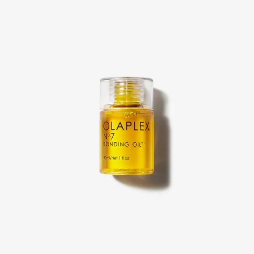 OLAPLEX No.7 Bonding Oil. Front product packaging.