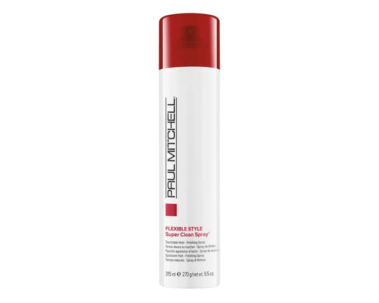 PAUL MITCHELL Flexible Style Super Clean Spray. Front product packaging.